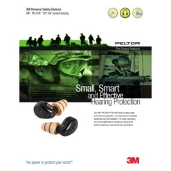 3M Peltor TEP-100 | Peltor Hearing Protection Tactical Earbuds -Tactical Equipment 1001819 TEP 100 Tactical Earplug Brochure single pgs