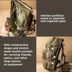 Eberlestock HiSpeed II | Lightweight And Ergonomic Backpack | 3-Day High-Mobility Pack 22 Eberlestock HiSpeed II | Lightweight And Ergonomic Backpack | 3-Day High-Mobility Pack -Tactical Equipment EberlestockHiSpeedII winteriorpartitionpaneltoorganizegearandsidecompressionstrapsandstretchwaterbottlepockets