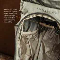 Eberlestock Brooks 7000 | Lightweight W/ EMOD Lid & Hydration Bladder Sleeve | Pre-Order 14 Eberlestock Brooks 7000 | Lightweight W/ EMOD Lid & Hydration Bladder Sleeve | Pre-Order -Tactical Equipment FeaturesoftheBrooks7000interior