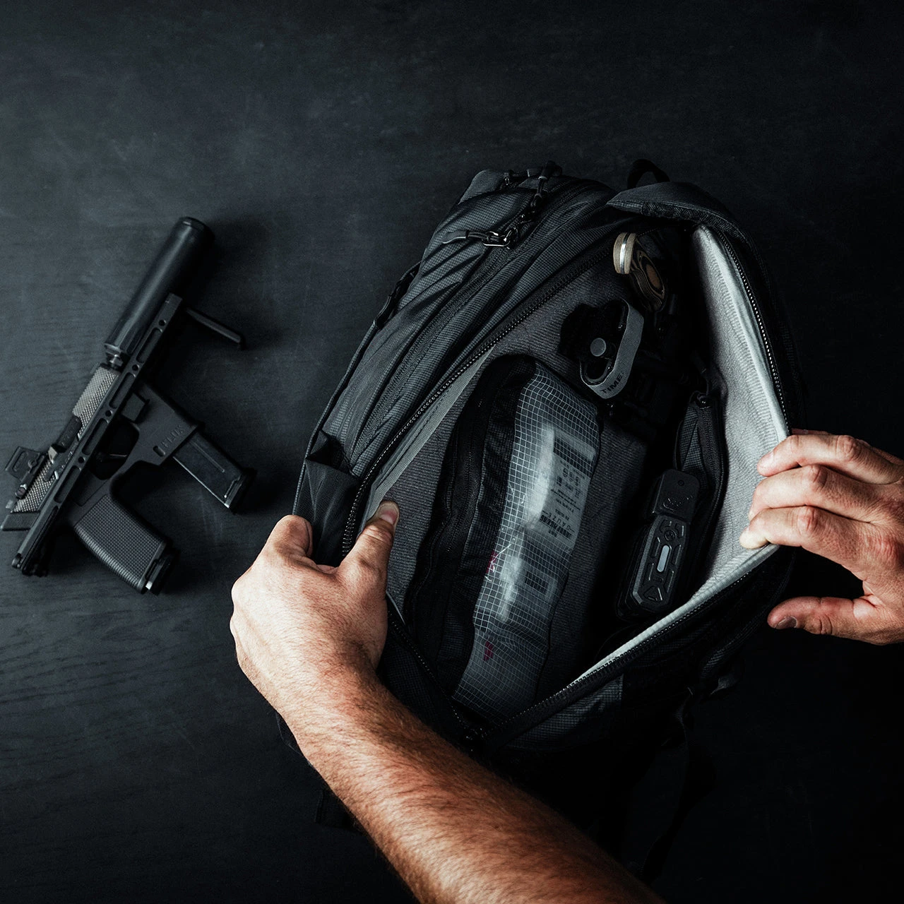 Eberlestock Fade Transport | Sleek EDC Bag W/ Multiple CCW Pockets & Structured Bottom 8 Eberlestock Fade Transport | Sleek EDC Bag W/ Multiple CCW Pockets & Structured Bottom - Image 6