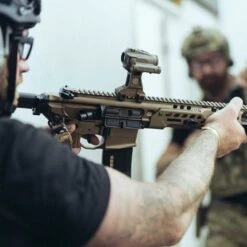 GBRS Group Lerna Mount Kit | Made In USA -Tactical Equipment aimpoint 12 fde gbrs group lerna mount kit mounted on rifle