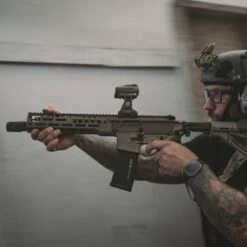 GBRS Group Lerna Mount Kit | Made In USA -Tactical Equipment aimpoint 12 fde gbrs group lerna mount kit mounted on rifle 2