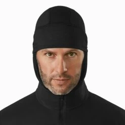 Arc'teryx LEAF Assault Balaclava FR Black Gen 2 Men's 9 Arc'teryx LEAF Assault Balaclava FR Black Gen 2 Men's -Tactical Equipment arcteryx leaf assault balaclava fr black gen 2 mens front view v1