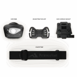 Princeton Tec Vizz 550 RGB MPLS | 550 Lumens | 33 Hours -Tactical Equipment black princeton tec vizz rgb mpls flatlay