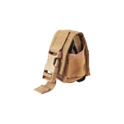 High Speed Gear Frag Grenade Pouch | Silent Operation | Made In USA -Tactical Equipment coyote brown high speed gear frag grenade pouch