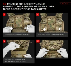 Crye Precision R-Series Zip-On Pack -Tactical Equipment crye precision r series zip on pack installation instructions 3