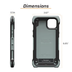 IPhone 14+ (Plus) ENDVR Phone Case | Made In USA 19 IPhone 14+ (Plus) ENDVR Phone Case | Made In USA -Tactical Equipment dimensions juggernaut case iphone 14 plus endvr phone case
