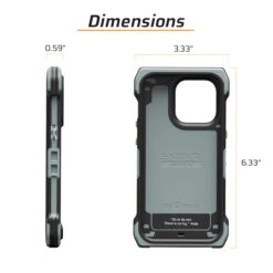 IPhone 14 Pro ENDVR Phone Case | Made In USA 17 IPhone 14 Pro ENDVR Phone Case | Made In USA -Tactical Equipment dimensions juggernaut case iphone 14 pro endvr phone case