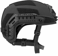 Caiman Ballistic Helmet | Lightweight Level IIIA W/ Wilcox L4 Shroud & APEX Liner System 11 Caiman Ballistic Helmet | Lightweight Level IIIA W/ Wilcox L4 Shroud & APEX Liner System -Tactical Equipment galvion caiman ballistic helmet system black side view