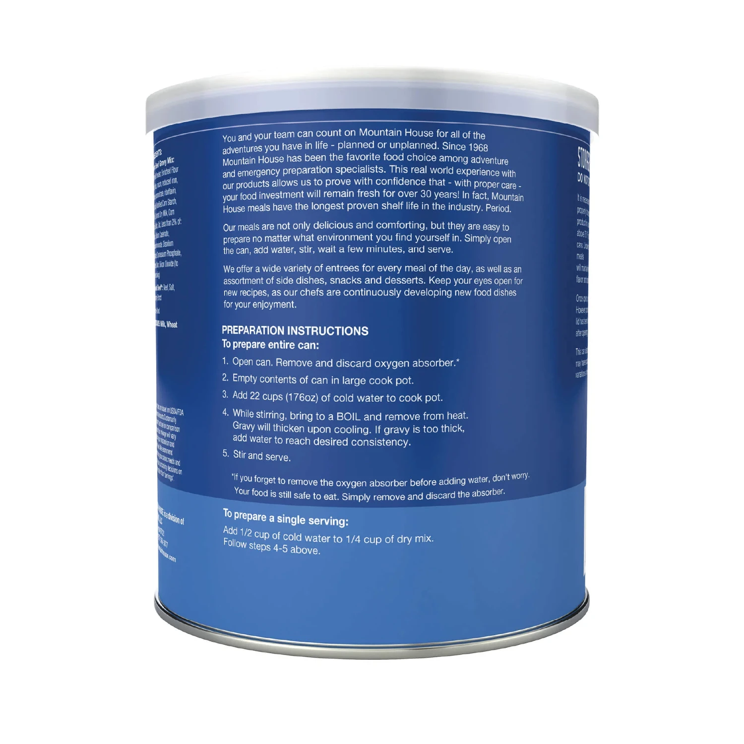 Mountain House Creamed Beef Gravy - Military #10 Can 6 Mountain House Creamed Beef Gravy - Military #10 Can - Image 4