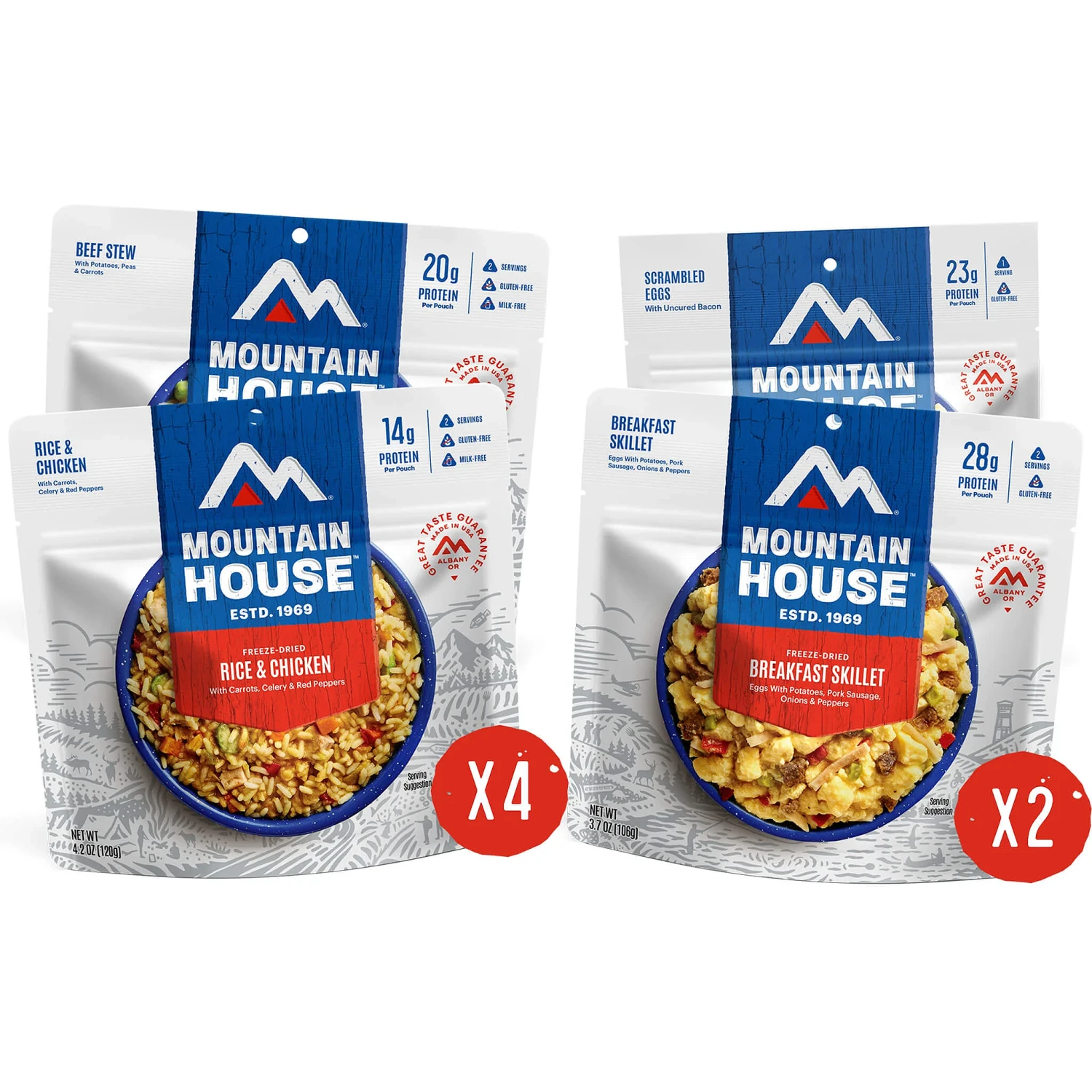 Mountain House Essential Meal Assortment Bucket 3 Mountain House Essential Meal Assortment Bucket