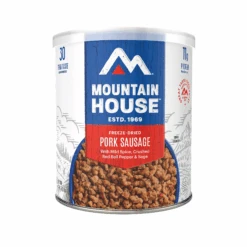 Mountain House Pork Sausage #10 Can 8 Mountain House Pork Sausage #10 Can -Tactical Equipment mountain house pork sausage 10 can front