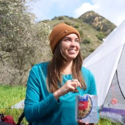 Mountain House Biscuits & Gravy #10 Can 25 Mountain House Biscuits & Gravy #10 Can -Tactical Equipment mountain house woman eating straight from the pouch c1a88453 3a2f 4604 897d eebb510d88ec