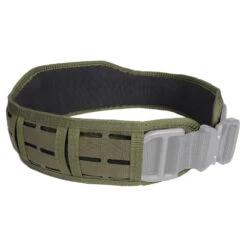 High Speed Gear Laser Slim-Grip Padded Belt - Slotted | Made In USA -Tactical Equipment od green high speed gear laser slim grip padded belt slotted
