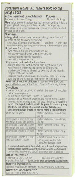 Thyrosafe | Potassium Iodide Tablets | 65 MG 13 Thyrosafe | Potassium Iodide Tablets | 65 MG -Tactical Equipment t4 960x c73f6295 7a5b 42fc a69b 23483e4df758