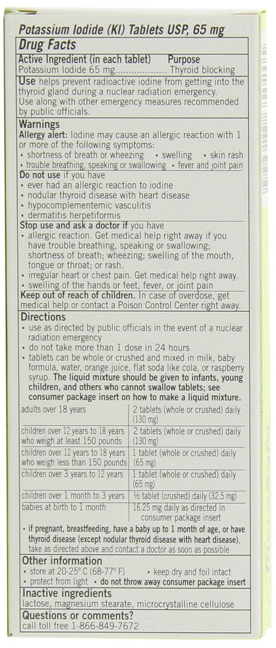 Thyrosafe | Potassium Iodide Tablets | 65 MG 7 Thyrosafe | Potassium Iodide Tablets | 65 MG - Image 5