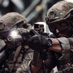 SureFire Scout Light Pro Dual Fuel | 1500 Lumens 10 SureFire Scout Light Pro Dual Fuel | 1500 Lumens -Tactical Equipment two members of a special forces unit are shown aiming rifles equipped with surefire scout light pro dual fuel gallery