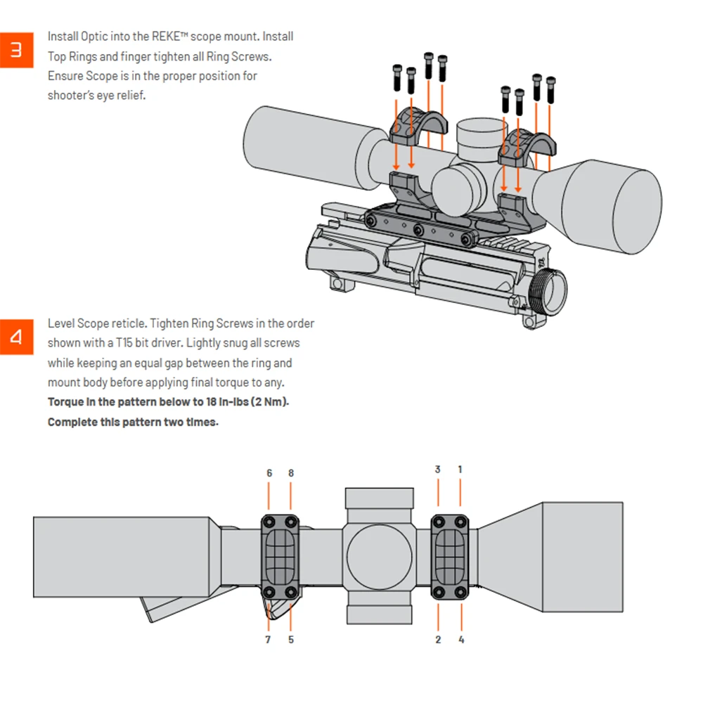 Unity Tactical REKE™ Scope Mount | 30mm, 34mm And 35mm Tubes 10 Unity Tactical REKE™ Scope Mount | 30mm, 34mm And 35mm Tubes - Image 8
